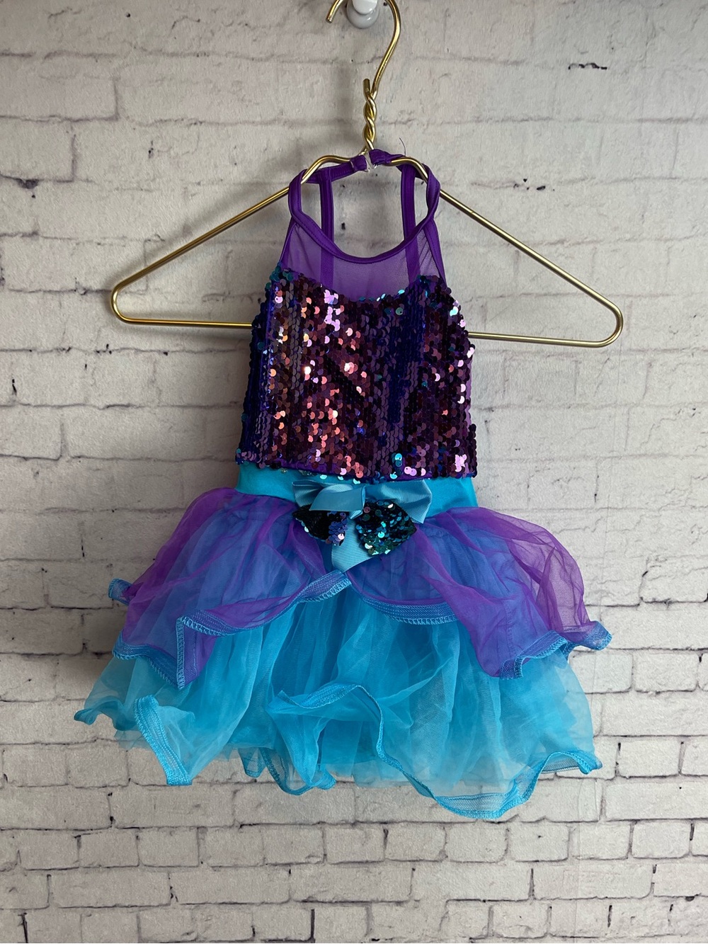 Weissman size XSC did I mention dress in blue and purple